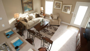 Covington Oaks Apartments Bowling Green KY living room aerial view