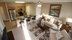 Covington Oaks Apartments Bowling Green KY living room + kitchen